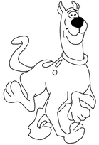 coloriage scoubidou trotte